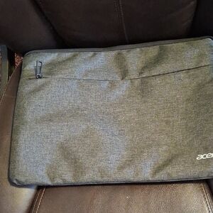 Acer Dark Gray Laptop Sleeve with Front Zip Pocket